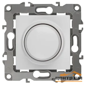 Светорегулятор поворотно-нажимной Эра12, белый (400ВА 230В), арт.12-4101-01