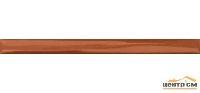 Плитка KERAMA MARAZZI Керамический бордюр 20х1,5 Карандаш волна коричневый арт.205
