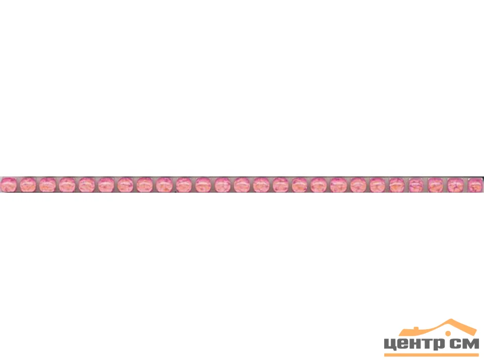Плитка KERAMA MARAZZI Керамический бордюр 20x0,6 Карандаш Бисер розовый арт.POD007