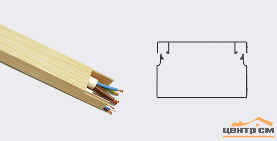 Кабель-канал 20х10 сосна (2м)
