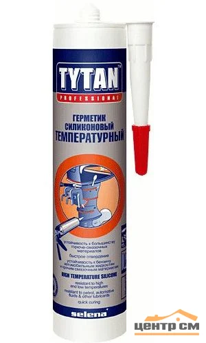 Герметик силиконовый высокотемпературный красный TYTAN Professional 310мл