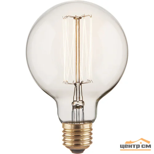 Лампа накаливания 60W Е27 220V шар прозрачный Elektrostandard G95