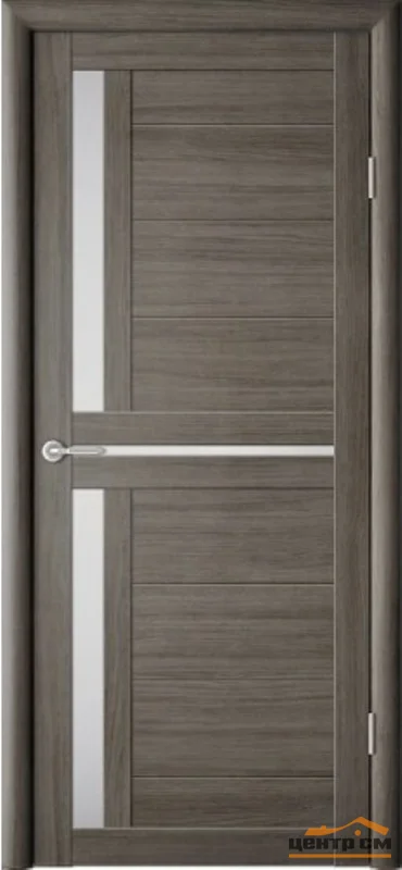 Дверь ТЕРРИ №27 экошпон серый частичное стекло 60