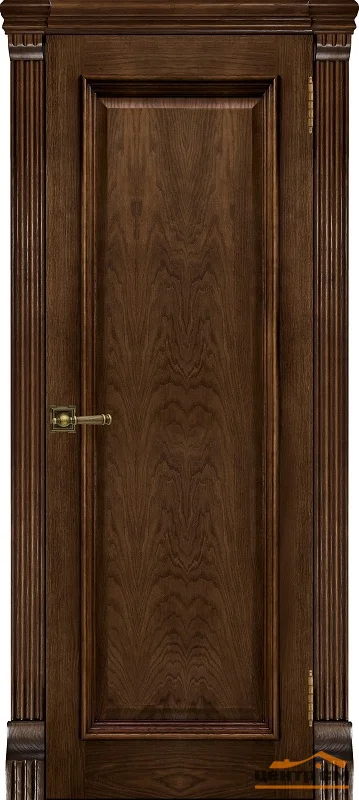 Дверь "Ульяновские двери" Тоскана глухая дуб brandy 90, шпон