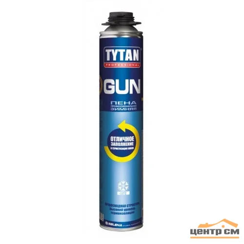 Пена монтажная профессиональная TYTAN Professional GUN всесезонная 750 мл (от -10°C до +30°C)