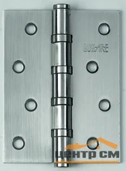 Петля дверная BUSSARE с четырьмя подшипниками, универсальная B020-C 100X75X2.5-4BB-1SC (хром матовый)