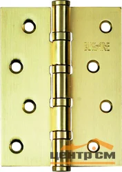 Петля дверная BUSSARE с четырьмя подшипниками, универсальная B020-C 100X75X2.5-4BB-1SG (золото матовое)