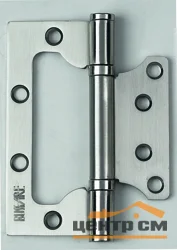 Петля дверная BUSSARE с двумя подшипниками, универсальная, накладная B020-U 100X75X2.5-2BB-1SC (хром матовый)