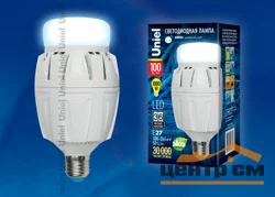 Лампа светодиодная 100W E27 100-265 V (яркий дневной) Uniel DW/FR ALV01WH