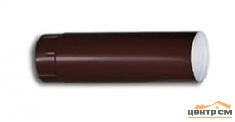 ST Труба круглая соединительная, 100мм, 1м RAL 9003
