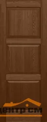 Дверь ОКА "Турин" глухая античный орех 80 (браш массив сосны)