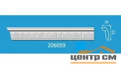 Плинтус потолочный ФОРМАТ 206059 инжекционный белый 2,0 м инд.упаковка