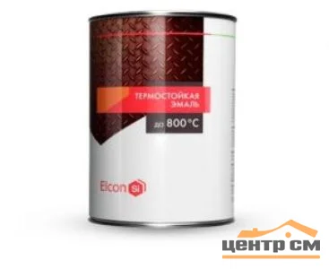 Краска термостойкая Серебро ELCON (банка 0,8 кг)