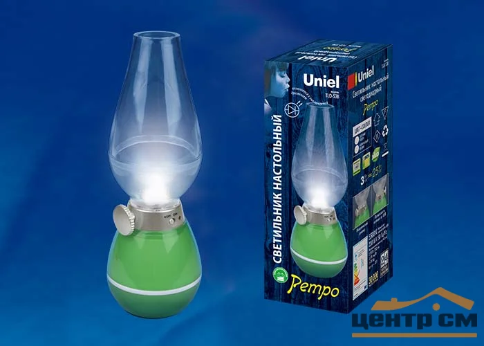 Лампа настольная светодиодная Uniel TLD-538 Green, 80Lm 5500K, с диммером