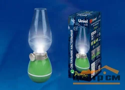 Лампа настольная светодиодная Uniel TLD-538 Green, 80Lm 5500K, с диммером