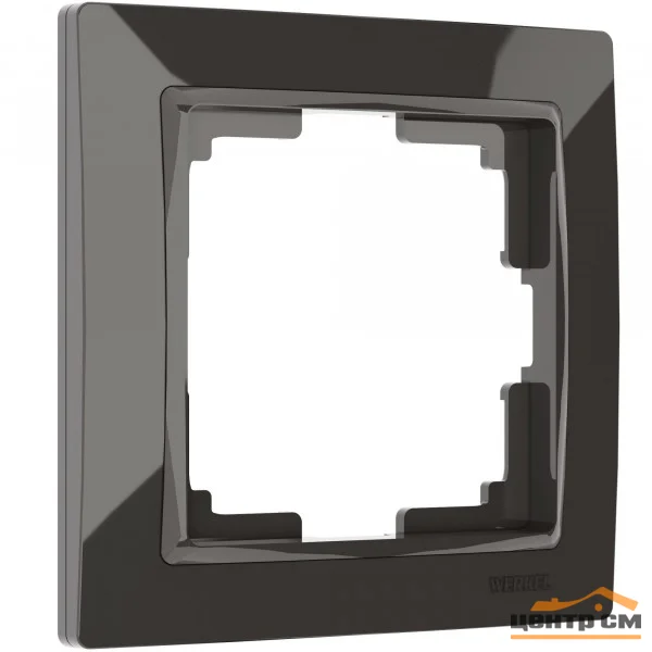 Рамка 1-местная Werkel Snabb basic, серо-коричневый, WL03-Frame-01*