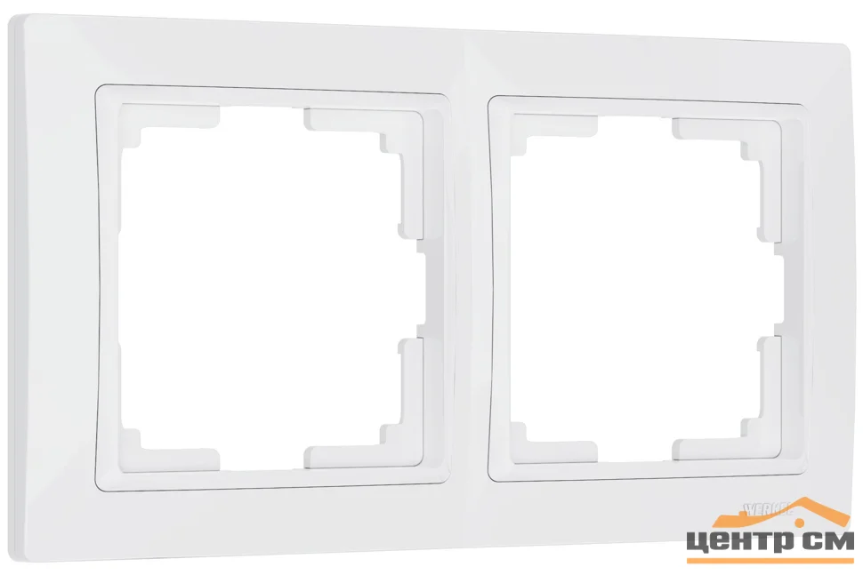 Рамка 2-местная Werkel Snabb basic, белый, WL03-Frame-02-Basic-white , W0022001