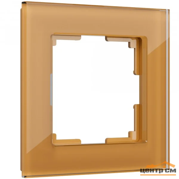 Рамка 1-местная Werkel Favorit, бронзовый, стекло, WL01-Frame-01