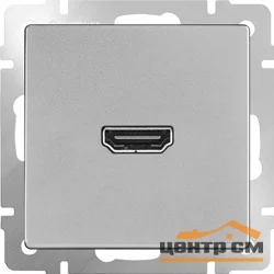 Розетка HDMI СП Werkel cеребряная, WL06-60-11