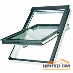 Окно FAKRO TERMO PLUS PVC (PTP-V U3) 55*98 белое ПВХ с вентклапаном