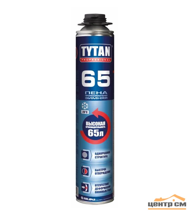 Пена монтажная профессиональная TYTAN Professional 65 UNI всесезонная 750 мл (-10°C до + -30°C)