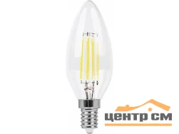 Лампа светодиодная 5W E14 230V 2700K (желтый) Свеча (C35) Feron, LB-58