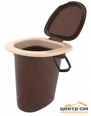 Ведро-туалет M1319 17л коричневый