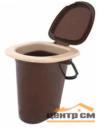 Ведро-туалет M1319 17л коричневый