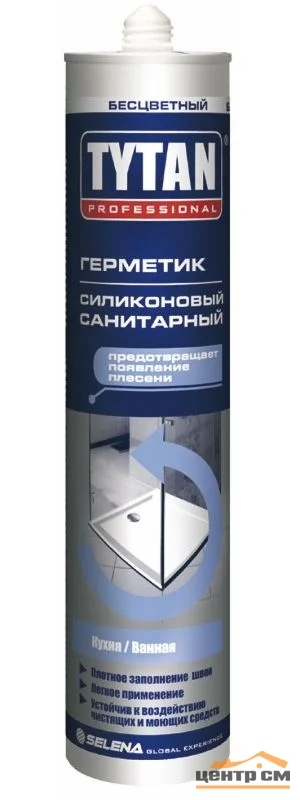 Герметик силиконовый санитарный бесцветный TYTAN Professional 310мл