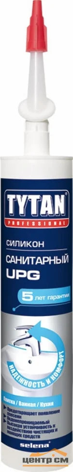 Герметик силиконовый санитарный белый UPG TYTAN Professional 310мл