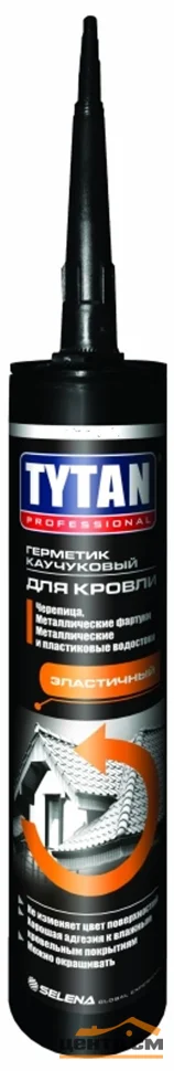 Герметик каучуковый кровельный черный TYTAN Professional 310мл
