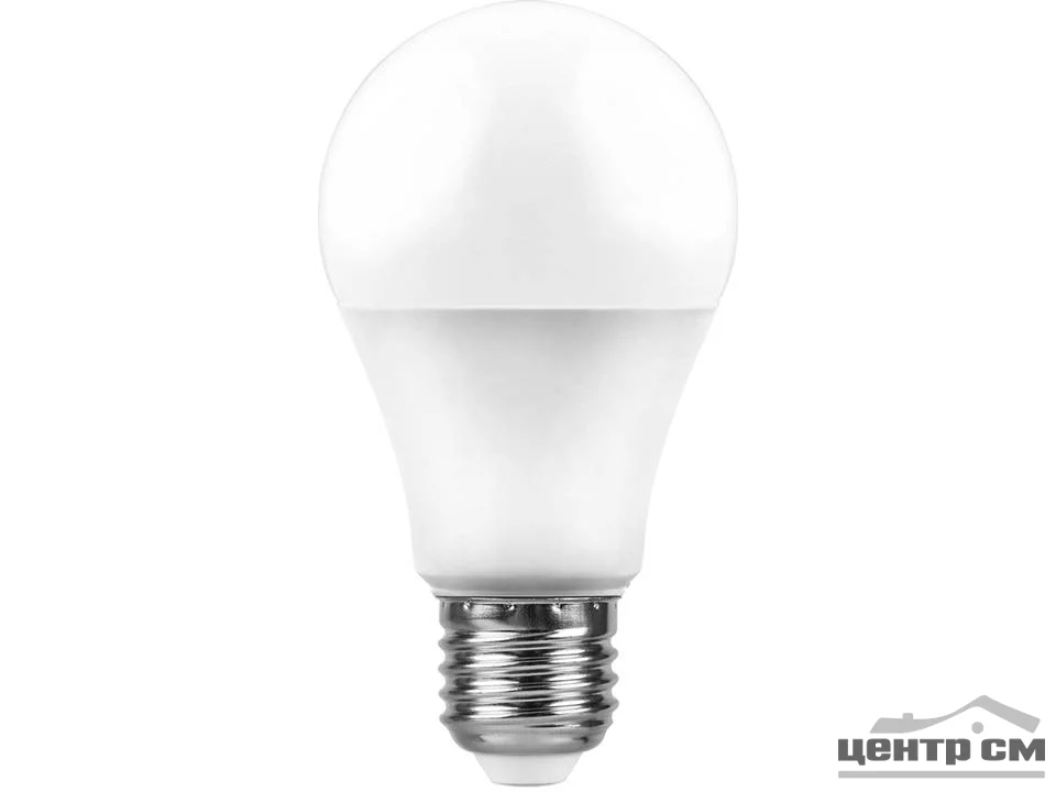 Лампа светодиодная 12W E27 230V 4000K (белый) Шар Feron, LB-93