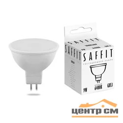 Лампа светодиодная 9W GU5.3(MR16) 230V 6400K (дневной) SAFFIT, SBMR1609