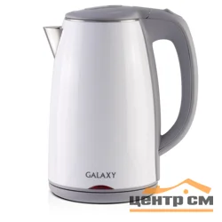 Чайник электрический Galaxy GL 0307, 1,7л 2000Вт, белый