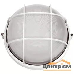 Светильник НПП 1102 белый круг с решеткой 100Вт IP54 IEK LNPP0-1102-1-100-K01