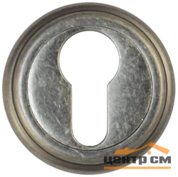 Накладка дверная круглая под цилиндр Vantage ЕТ03AS состаренное серебро
