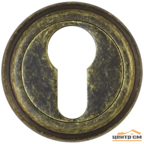 Накладка дверная круглая под цилиндр Vantage ЕТ03BR состаренная бронза