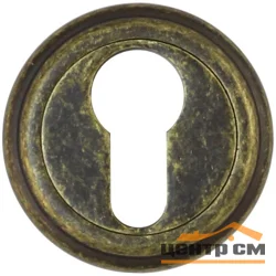 Накладка дверная круглая под цилиндр Vantage ЕТ03BR состаренная бронза
