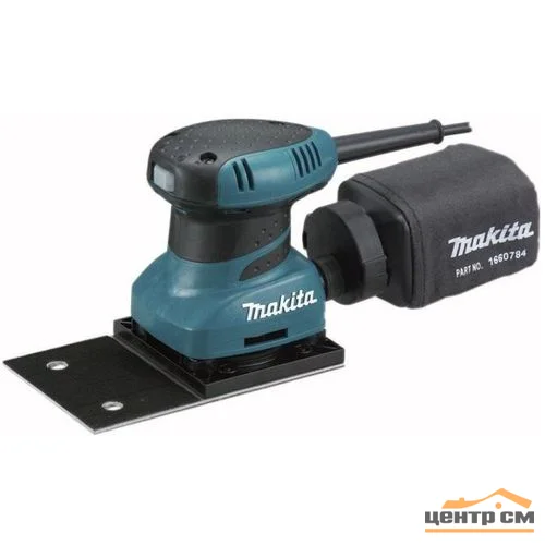 Шлифмашина вибрационная Makita BO4566 (200 Вт, 240/100 мм, раб.ход 1,5мм, 1,1кг, липучка, коробка)