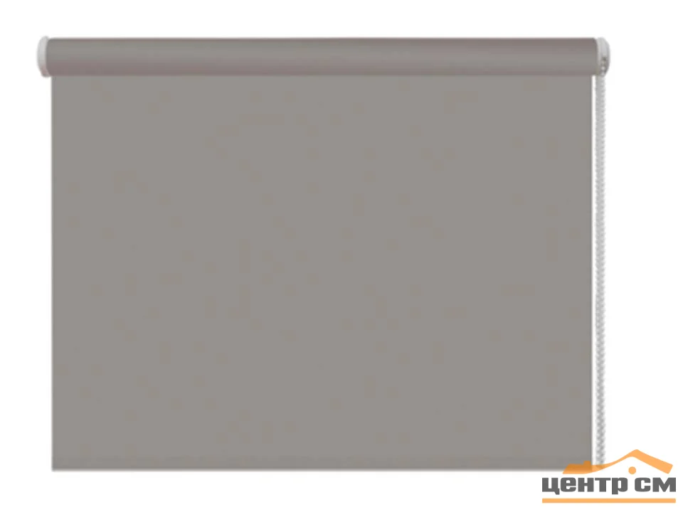 Штора рулонная серый 120х160 см DDA (80% светозащита)