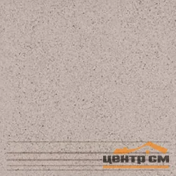 Керамогранит ШАХТЫ Техногрес Профи 01 матовый светло-коричневый ступени 30х30х7