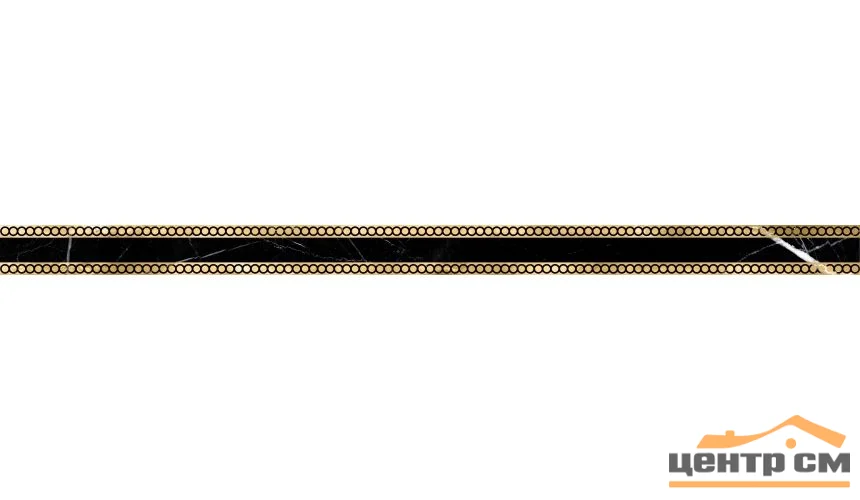 Плитка LASSELSBERGER Миланезе дизайн римский неро бордюр 3,6х60 арт.1506-0161