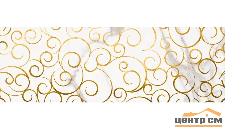 Плитка LASSELSBERGER Миланезе дизайн флорал каррара декор 20х60 арт.1664-0140