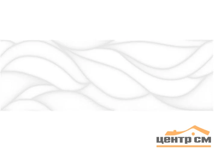 Плитка LAPARET Сигма белый рельеф стена 20х60 арт. 17-10-00-463