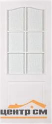 Дверь ТЕРРИ "Канадка-ламинат", белая, со стеклом 70, Ламинат