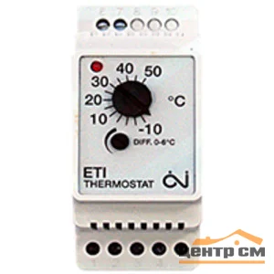Термостат механический ETI-1551 для трубопроводов без датчика 2кВт 10А на DIN-рейку OJ ELECTRONICS