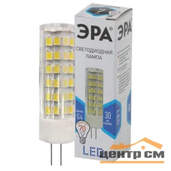 Лампа светодиодная 7W G4 220V 4000K (белый) ЭРА JC-7w-220V-corn, ceramics-840-G4