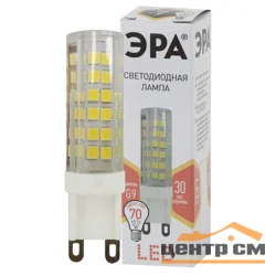 Лампа светодиодная 7W G9 220V 2700K (желтый) ЭРА JCD-7w-220V-corn, ceramics-827-G9