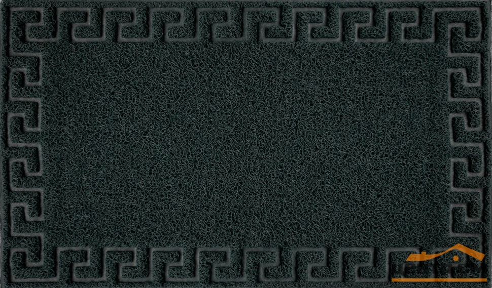 Коврик придверный "Spongy" Меандр 50х80 см, черный, SunStep
