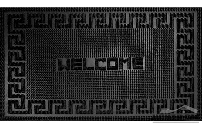 Коврик резиновый 40х60 см "Welcome", черный, SunStep